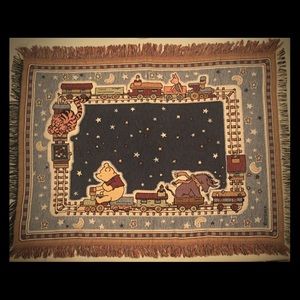 Classic Pooh Train Tapestry